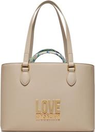 ΤΣΑΝΤΑ JC4210PP1ILQ111A ΕΚΡΟΥ LOVE MOSCHINO