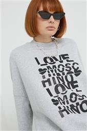 ΒΑΜΒΑΚΕΡΗ ΜΠΛΟΥΖΑ ΓΥΝΑΙΚΕΙΑ, ΧΡΩΜΑ: ΓΚΡΙ LOVE MOSCHINO