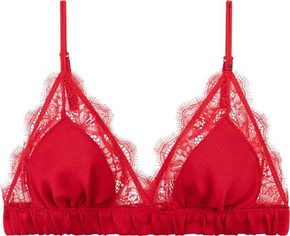 ΓΥΝΑΙΚΕΙΟ BRALETTE ΜΟΝΟΧΡΩΜΟ ΜΕ ΔΑΝΤΕΛΑ ''LOVE LACE'' - L2371005400 ΚΟΚΚΙΝΟ LOVE STORIES