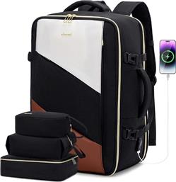 ΣΑΚΙΔΙΟ ΤΑΞΙΔΙΟΥ ΚΑΜΠΙΝΑΣ 40L CARRY ON 17,3″ UB2194 BLACK/BEIGE LOVEVOOK