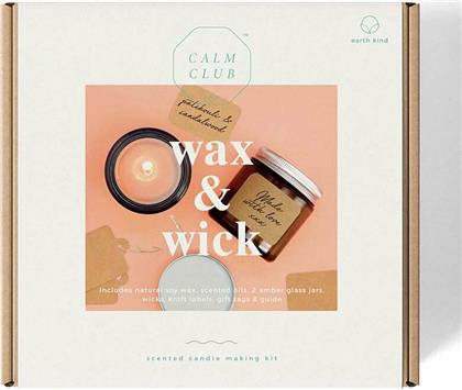 ΣΕΤ ΓΙΑ ΤΗΝ ΚΑΤΑΣΚΕΥΗ ΚΕΡΙΩΝ CALM CLUB WAX & WICK LUCKIES OF LONDON