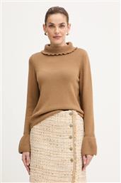 ΜΑΛΛΙΝΟ ΠΟΥΛΟΒΕΡ ΧΡΩΜΑ: ΚΑΦΕ, 100236 LUISA SPAGNOLI