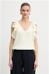 ΜΑΛΛΙΝΟ ΤΟΠ ΧΡΩΜΑ: ΜΠΕΖ, 100232 LUISA SPAGNOLI