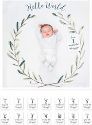 MΟΥΣΕΛΙΝΑ ΦΩΤΟΓΡΑΦΙΣΗΣ 100X100ΕΚ. & ΚΑΡΤΕΣ HELLO WORLD LJ592 - - LJ592 LULUJO