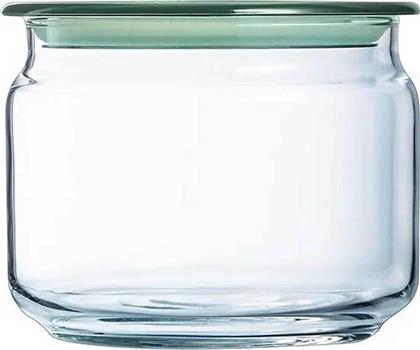 ΓΥΑΛΙΝΟ ΔΟΧΕΙΟ ΜΕ ΚΑΠΑΚΙ ''OLIVE GREEN PURE'' 0,5 LT - V6216 LUMINARC