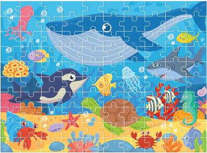 PUZZLE ΖΩΑ ΤΗΣ ΘΑΛΑΣΣΑΣ 100 ΤΜΧ LUNA