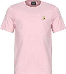 T-SHIRT ΜΕ ΚΟΝΤΑ ΜΑΝΙΚΙΑ PLAIN T-SHIRT LYLE & SCOTT