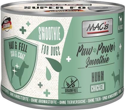 ΥΓΡΗ ΣΥΜΠΛΗΡΩΜΑΤΙΚΗ ΤΡΟΦΗ DOG POWER SMOOTHIE ΚΟΤΟΠΟΥΛΟ (200GR) MACS