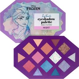 DISNEY FROZEN ICY TOUCH EYESHADOW PALETTE ΠΑΛΕΤΑ ΣΚΙΩΝ 14 ΑΠΟΧΡΩΣΕΩΝ ΜΕ ΚΑΘΡΕΦΤΗ ΕΜΠΝΕΥΣΜΕΝΗ ΑΠΟ ΤΗΝ ΤΑΙΝΙΑ ΤΗΣ DISNEY FROZEN ΚΩΔ 99561, 1 ΤΕΜΑΧΙΟ MAD BEAUTY