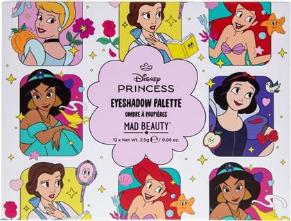 EYESHADOW PALETTE ΠΑΛΕΤΑ ΣΚΙΩΝ ΓΙΑ ΤΑ ΜΑΤΙΑ 12 ΑΠΟΧΡΩΣΕΩΝ ΕΜΠΝΕΥΣΜΕΝΗ ΑΠΟ ΤΙΣ ΠΡΙΓΚΙΠΙΣΣΕΣ ΤΗΣ DISNEY 12 X 2.5G MAD BEAUTY