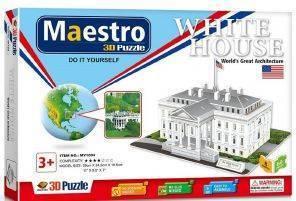 3D PUZZLE THE WHITE HOUSE 60ΤΜΧ ( Π.001.004) MAESTRO από το PLUS4U