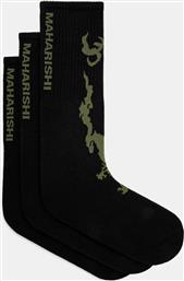 ΚΑΛΤΣΕΣ BONSAI DRAGON SPORT SOCKS 3 PACK 3-PACK ΧΡΩΜΑ: ΜΑΥΡΟ, 1402.BLACK MAHARISHI