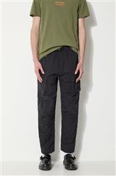 ΠΑΝΤΕΛΟΝΙ VEG DYED CARGO TRACK PANTS JAPANESE ΧΡΩΜΑ: ΜΑΥΡΟ, 5040.BLACK MAHARISHI