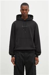 ΒΑΜΒΑΚΕΡΗ ΜΠΛΟΥΖΑ ORGANIC HOODED SWEAT ΧΡΩΜΑ: ΜΑΥΡΟ, ΜΕ ΚΟΥΚΟΥΛΑ, 4622.BLACK MAHARISHI