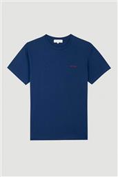 ΑΝΔΡΙΚΟ T-SHIRT ΜΟΝΟΧΡΩΜΟ STRAIGHT CUT - SMPOPINAMOUR ΜΠΛΕ MARINE MAISON LABICHE