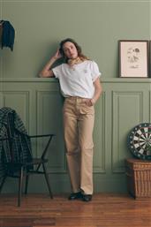 ΓΥΝΑΙΚΕΙΟ T-SHIRT ΜΕ PRINT - YWBAINVILLECHIE ΛΕΥΚΟ MAISON LABICHE