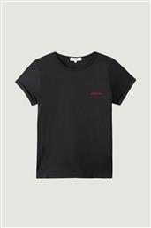 ΓΥΝΑΙΚΕΙΟ T-SHIRT SLIM FIT ''AMOUR POITOU'' - KWTAMOUR ΜΑΥΡΟ MAISON LABICHE