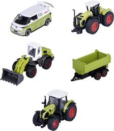 D/C GIFTPACK ΟΧΗΜΑΤΑ CLAAS FARM ΣΕΤ 5 ΟΧΗΜΑΤΑ 7.5CM (8503105002) MAJORETTE