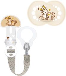 CLIP IT! & ORIGINAL SOOTHER ΚΩΔ 319SUC ΟΡΘΟΔΟΝΤΙΚΗ ΠΙΠΙΛΑ ΣΙΛΙΚΟΝΗΣ ΜΕ ΚΟΡΔΕΛΑ ΣΤΗΡΙΞΗΣ 1 ΤΕΜΑΧΙΟ - ΚΡΕΜ MAM