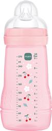 EASY ACTIVE BABY BOTTLE 2M+, ΚΩΔ 360SGC 270ML ΜΠΙΜΠΕΡΟ ΠΟΛΥΠΡΟΠΥΛΕΝΙΟΥ ΜΕ ΘΗΛΗ ΣΙΛΙΚΟΝΗΣ ΜΕΣΑΙΑΣ ΡΟΗΣ 1 ΤΕΜΑΧΙΟ - ΡΟΖ MAM