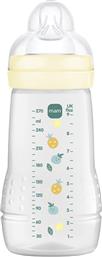 EASY ACTIVE BABY BOTTLE 2M+, ΚΩΔ 360SUC 270ML ΜΠΙΜΠΕΡΟ ΠΟΛΥΠΡΟΠΥΛΕΝΙΟΥ ΜΕ ΘΗΛΗ ΣΙΛΙΚΟΝΗΣ ΜΕΣΑΙΑΣ ΡΟΗΣ 1 ΤΕΜΑΧΙΟ - ΚΙΤΡΙΝΟ MAM