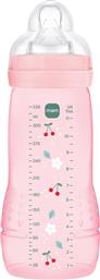EASY ACTIVE BABY BOTTLE 4M+, ΚΩΔ 361SGC ΜΠΙΜΠΕΡΟ ΠΟΛΥΠΡΟΠΥΛΕΝΙΟΥ ΜΕ ΘΗΛΗ ΣΙΛΙΚΟΝΗΣ ΜΕΓΑΛΗΣ ΡΟΗΣ 330ML - ΡΟΖ MAM