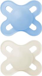 ORIGINAL START SILICONE SOOTHER 0-2M ΟΡΘΟΔΟΝΤΙΚΗ ΠΙΠΙΛΑ ΣΙΛΙΚΟΝΗΣ ΜΕ ΘΗΚΗ ΜΕΤΑΦΟΡΑΣ 2 ΤΕΜΑΧΙΑ, ΚΩΔ 078SBC - ΜΠΛΕ / ΓΚΡΙ MAM από το PHARM24