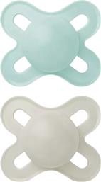 ORIGINAL START SILICONE SOOTHER 0-2M ΟΡΘΟΔΟΝΤΙΚΗ ΠΙΠΙΛΑ ΣΙΛΙΚΟΝΗΣ ΜΕ ΘΗΚΗ ΜΕΤΑΦΟΡΑΣ 2 ΤΕΜΑΧΙΑ, ΚΩΔ 078SUC - ΠΡΑΣΙΝΟ / ΓΚΡΙ MAM