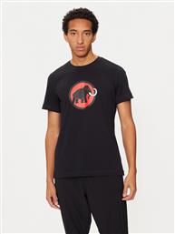 T-SHIRT 1017-05891 ΜΑΥΡΟ REGULAR FIT MAMMUT από το MODIVO