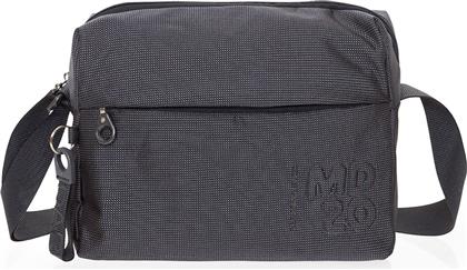 ΓΥΝΑΙΚΕΙΑ ΤΣΑΝΤΑ CROSSBODY ΜΟΝΟΧΡΩΜΗ ΜΕ ΜΙΚΡΟΣΧΕΔΙΟ ΚΑΙ ΑΝΑΓΛΥΦΟ ΛΟΓΟΤΥΠΟ ''MD 20'' - P10QMTV8 ΓΚΡΙ ΓΑΛΑΖΙΟ MANDARINA DUCK