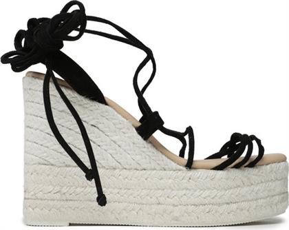 ΕΣΠΑΝΤΡΙΓΙΕΣ LACE-UP WEDGE ESPADRILLES L 8.6 WA ΜΑΥΡΟ MANEBI από το MODIVO