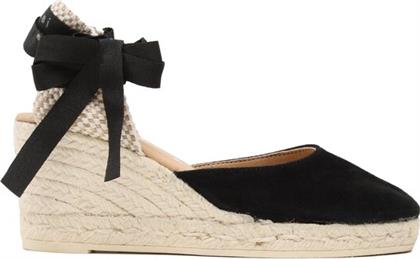 ΕΣΠΑΝΤΡΙΓΙΕΣ SOFT SUEDE LOW WEDGE ESPADRILLES K 1.0 WL ΜΑΥΡΟ MANEBI