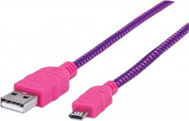 ΚΑΛΩΔΙΟ MICRO-USB TO USB - 1M - ΜΩΒ MANHATTAN