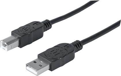ΚΑΛΩΔΙΟ USB-A MALE ΣΕ USB-B MALE - 5M MANHATTAN από το MEDIA MARKT