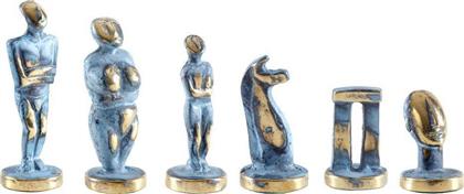 ΠΙΟΝΙΑ ΓΙΑ ΣΚΑΚΙ &QUOT;ΚΥΚΛΑΔΙΚΗ ΤΕΧΝΗ&QUOT; ΜΕΓΑΛΟ ΜΕΤΑΛΛΙΚΑ ΜΠΛΕ/ΚΑΦΕ 8.5 CM MANOPOULOS