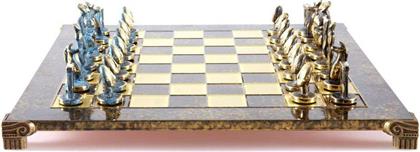 ΣΚΑΚΙ ΜΕΤΑΛΛΙΚΟ &QUOT;ΚΥΚΛΑΔΙΚΗ ΤΕΧΝΗ&QUOT; ΜΕΓΑΛΟ ΜΠΡΟΝΖΕ ΜΠΛΕ/ΜΠΡΟΝΖΕ 44X44CM MANOPOULOS