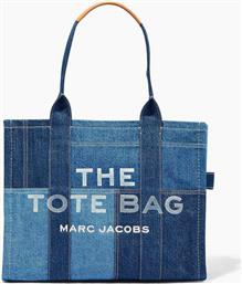 ΓΥΝΑΙΚΕΙΑ DENIM ΤΣΑΝΤΑ ΩΜΟΥ ΜΕ CONTRAST ΛΟΓΟΤΥΠΟ ''THE DENIM LARGE TOTE BAG'' - H018M06FA21 DENIM BLUE MARC JACOBS