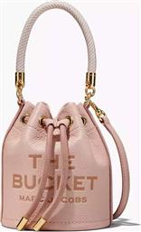 ΓΥΝΑΙΚΕΙΑ ΔΕΡΜΑΤΙΝΗ BUCKET ΤΣΑΝΤΑ ΜΕ LOGO PRINT ''THE MINI BUCKET'' - 2S3HCR058H03 NUDE MARC JACOBS