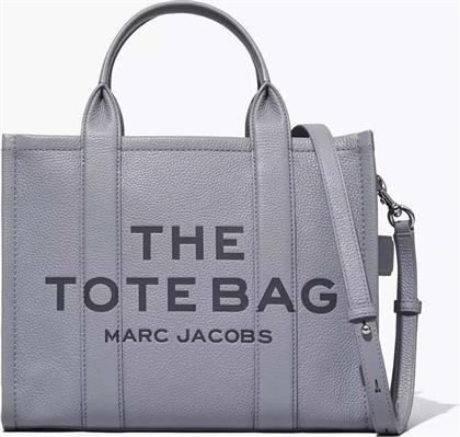 ΓΥΝΑΙΚΕΙΑ ΔΕΡΜΑΤΙΝΗ ΤΣΑΝΤΑ ΧΕΙΡΟΣ ΜΕ LOGO PRINT ''THE MEDIUM TOTE'' - H004L01PF21 ΓΚΡΙ MARC JACOBS