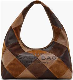 ΓΥΝΑΙΚΕΙΑ ΔΕΡΜΑΤΙΝΗ ΤΣΑΝΤΑ ΩΜΟΥ ''THE SUEDE PATCHWORK SACK'' - 2F5HSH005H01 ΚΑΦΕ MARC JACOBS