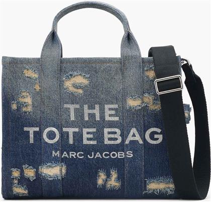 ΓΥΝΑΙΚΕΙΑ ΤΣΑΝΤΑ ΧΕΙΡΟΣ DENIM ''THE RIP AND REPAIR DENIM MEDIUM TOTE BAG'' - 2F4HTT002H05 DENIM BLUE MARC JACOBS