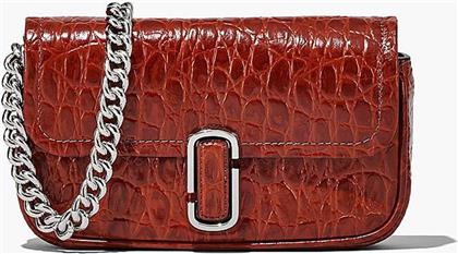 ΓΥΝΑΙΚΕΙΑ ΤΣΑΝΤΑ ΩΜΟΥ ''THE CROC-EMBOSSED J MARC MINI SHOULDER BAG'' - H907L01RE22 ΜΠΟΡΝΤΟ MARC JACOBS