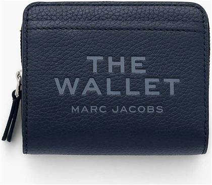 ΓΥΝΑΙΚΕΙΟ ΠΟΡΤΟΦΟΛΙ ΜΟΝΟΧΡΩΜΟ ''THE LEATHER MINI COMPACT WALLET'' - 2R3SMP044S10 ΜΠΛΕ MARC JACOBS