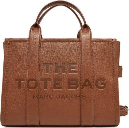 ΤΣΑΝΤΑ THE LEATHER MEDIUM TOTE BAG H004L01PF21 ΚΑΦΕ MARC JACOBS