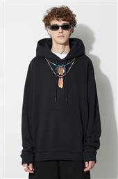 ΦΟΥΤΕΡ FEATHER NECKLACE ΧΡΩΜΑ: ΜΑΥΡΟ, ΜΕ ΚΟΥΚΟΥΛΑ MARCELO BURLON