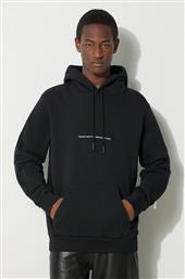 ΦΟΥΤΕΡ PARTY QUOTE REGULAR HOODIE ΧΡΩΜΑ: ΜΑΥΡΟ, ΜΕ ΚΟΥΚΟΥΛΑ, CMBB007S24FLE0051001 MARCELO BURLON