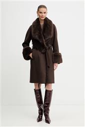 ΠΑΛΤΟ ΜΕ ΠΡΟΣΘΗΚΗ ΜΑΛΛΙΟΥ LILIANA ΧΡΩΜΑ: ΚΑΦΕ, 5BGL46 7125A MARCIANO BY GUESS