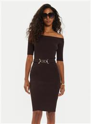 ΦΟΡΕΜΑ ΥΦΑΣΜΑΤΙΝΟ 4BGK08 5618Z ΚΑΦΕ BODYCON FIT MARCIANO GUESS