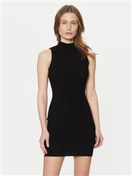 ΦΟΡΕΜΑ ΥΦΑΣΜΑΤΙΝΟ 5RGK08 5810Z ΜΑΥΡΟ BODYCON FIT MARCIANO GUESS