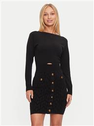 GUESS ΦΟΡΕΜΑ ΥΦΑΣΜΑΤΙΝΟ 4BGK04 5661Z ΜΑΥΡΟ BODYCON FIT MARCIANO GUESS